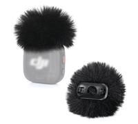 YOUSHARES Mic Windscreen for DJI Mic 3, 2 Packs DJI Microphone Wind Muff, Microphone Windshield Furry Cover Noise Filter Compatible with DJI Mic 3 Wireless for Streaming Interview, Vlog(Black&White)