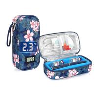 YOUSHARES Monjaro Cool Travel Case for Pen & Vials, Insulin Cooler Case with Real-time Temp Display, Peptide Case Fridge with Ice Box, Medication Cooler Travel Case Mounjaro for Peptide Wegovy GLP-1