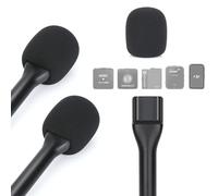 YOUSHARES Pack of 2 Interview GO Handheld Adapter for DJI Mic 1/2, Rode Wireless GO I/II, Rode Wireless Me/Pro - Holder Hand Adapter Clip with Wind Protection Compatible with Most Lavalier Mics
