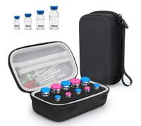 YOUSHARES Peptide Case - 10 Slots Vials Insulin Fridge Holder Storage Case, Sturdy Peptide Storage Case for Fridge Travel for 1ml, 3ml, 5ml, 10ml Vials, Vial Protector for GLP-1 Bac Water Organized