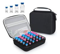 YOUSHARES Peptide Case - 30 Slots Vials Insulin Fridge Holder Storage Case, Sturdy Peptide Storage Case for Fridge Travel for 1ml, 3ml, 5ml, 10ml Vials, Vial Protector for GLP-1 Bac Water Organized
