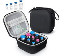 YOUSHARES Peptide Case - 9 Slots Vials Insulin Fridge Holder Storage Case, Sturdy Peptide Storage Case for Fridge Travel for 1ml, 3ml, 5ml, 10ml Vials, Vial Protector for GLP-1 Bac Water Organized