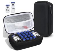 YOUSHARES Peptide Case for Fridge, 18 Slots 3&30ml Insulin Vials Holder