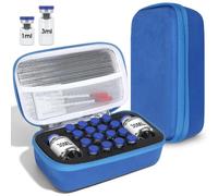 YOUSHARES Peptide Case for Fridge, 18 Slots 3&30ml Insulin Vials Holder