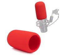 YOUSHARES Pop Filter for HyperX QuadCast Microphone - Microphone Cover Foam Mic Windscreen Cover Compatible with HyperX QuadCast S Mic (Red)