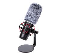 YOUSHARES QuadCast Mic Windscreen, Furry Wind Cover Compatible with HyperX QuadCast Mic and HyperX QuadCast S microfono for Filter Ambient and Breathing Winds