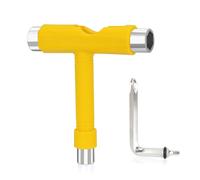 YOUSHARES Skateboard Tool, T-Bone Roller Skate Tool new, Multi T Tool For Skateboard T-type Tool (Yellow)