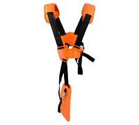 YOUSHARES Universal Strimmer Double Breasted Shoulder Harness Strap - Professional Brushcutter Strap Trimmer Harness Strap for STIHL, Echo, Husqvarna, Shindaiwa, Honda Brush Cutter （Orange）