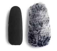 YOUSHARES Videomic Pro+ Mic Furry Wind Shield & Foam windscreen, Foam & Furry Wind Muff for Rode Videomic Pro+ Camera Microphone (2 PACK)