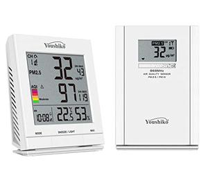 Youshiko C0-9400 Air Quality Monitor with Wireless PM2.5 / PM10 Air Quality Sensor