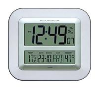 Youshiko Jumbo Lcd Radio Controlled Wall Clock With Temperature And Humidity Display Yc8050