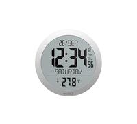 Youshiko Large 20cm Radio Controlled Wall Clock (UK & Ireland Version/Premium Quality/Clear Display), Large Round, Temperature display