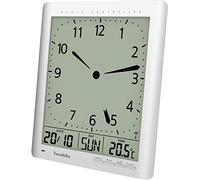 Youshiko Radio Control (UK & Ireland Version/Premium Quality/Clear Display) Digital Analog Style Silent Wall Clock