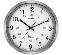 Youshiko Radio Controlled Wall Clock (Official Uk & Ireland Version), Premium Quality, Silver Aluminium Case 30Cm,