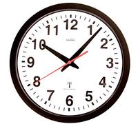 Youshiko Radio Controlled Wall Clock (Official UK & Ireland Version), Stylish Black & White Bold Classic Design (25cm / 10-Inch Diameter), Home/Kitchen/Office/School Clock, Easy to Read