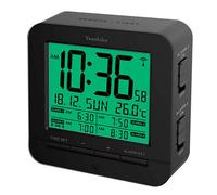 Youshiko Yc740 Digital Radio Controlled Alarm Clock With 4 Alarm Times & Automatic Backlight With Light Sensor