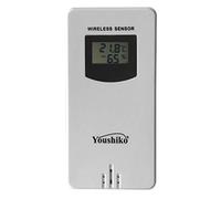 Youshiko YC9312 Wireless Temperature & Humidity 3 - Channel Sensor for Weather Station also Remote Sensor in Baby Room, Backyard, Garden, Courtyard and Basements