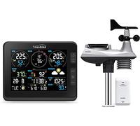 Youshiko YC9391 Weather Station HD (Official 2026 UK Version) WIFI Internet WU & WC, Solar Powered Professional Advanced 7-in-1 Wireless Sensor, Wind Rainfall Temperature Humidity UV & sunburn
