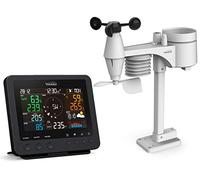 Youshiko YC9466 Weather Station (Official 2025 UK Version) RC Professional 7-in-1 Wireless Sensor, Wind speed & direction, Rainfall Temperature, Humidity, UV index, Light intensity reading