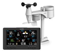 Youshiko Yc9471 Official Uk Version Wifi Internet Wunderground & Weathercloud , Professional 7-In-1 Weather Station