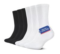 YouShow Mens Socks Size 12-14 Uk Winter Socks Mens Thick Socks Mens Walking Socks Size 9-12 Uk Hiking Socks Men Moisturising Socks Ladies White Socks Black Cotton Socks 6 Pairs