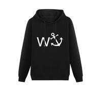 YOUSICHUANG W Anchor Funny Rude Joke Offensive Hoody Unisex Ptinted Hoodies Long Sleeve Men's Hooded with Pocket Black XXXL