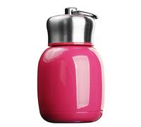 YOUSIS 200ml Mini Stainless Steel Insulated Water Bottle Vacuum Flasks Coffee Milk Drinking Cup Leak-Proof Hot Cold Thermal Bottle Travel Drink Bottle for Home Outdoors (Rose)