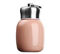 YOUSIS 200ml Mini Stainless Steel Insulated Water Bottle Vacuum Flasks Coffee Milk Drinking Cup Leak-Proof Hot Cold Thermal Bottle Travel Drink Bottle for Home Outdoors (Pink)