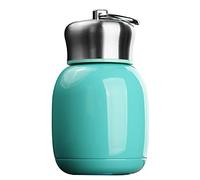 YOUSIS 200ml Mini Stainless Steel Insulated Water Bottle Vacuum Flasks Coffee Milk Drinking Cup Leak-Proof Hot Cold Thermal Bottle Travel Drink Bottle for Home Outdoors (Blue)
