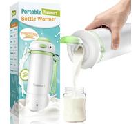 Yousmart Portable Bottle Warmer for Travel - 500ml Capacity, Fast Heating & Precise Temperature Control, Milk Warmer for Baby Formula & Breast, Leak-Proof Design with Child Safety Lock & USB Charging