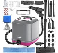 Yousmart Steam Cleaner Handheld, 2000W High Power, 1200ml Tank, 25-Piece Accessories, 2 Adjustable Steam Modes, Multi-Surface Stain Removal, Perfect for Floor, Carpet, Sofa, Window, Car (Grey)