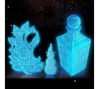 YOUSU 1.75mm Black PLA Glow in The Dark Filament, 3D Printer Filament with Starry Glow Effect, Glow Green Luminous PLA for FDM 3D Printers, 1KG Roll Accuracy +/ - 0.03mm (4)