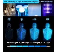 YOUSU 1.75mm Black PLA Glow in The Dark Filament, Glow Green Starry Sky 3D Printer Material for FDM Printers, Accuracy +/ - 0.03mm, 1KG Roll Compatible with Most 3D Printers (4)