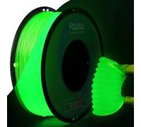 YOUSU 3D Printer Filament TPU Glow in Dark Filament Green,1kg Spool