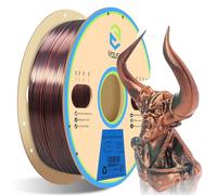 YOUSU Dual Color Silk PLA Filament, Silk Silver Copper 3D Printer Filament 1.75mm, Dimensional Accuracy +/- 0.03mm, Compatible with Most of 3D Printer 1KG Spool (2.2 LBS)