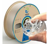 YOUSU Flexible TPU 3D Printer Filament,95A Shore Hardness and Good Layer bonding Performance TPU Filament 1.75mm Dimensional Accuracy +/- 0.03mm Transparent 1kg