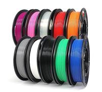 YOUSU PLA Plus (PL Filament 1.75mm Bundle,Professional High Toughness 3D Printer Filament,Dimensional Accuracy +/- 0.02mm 10x250g Pack