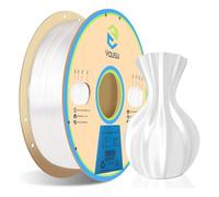 Yousu PLA Silk Filament for 3D Printer, Metallic Gold 1.75mm with +/ - 0.03mm Precision, Smooth Glossy Finish, Good Adhesion for FDM Printers, 1kg Spool (White)