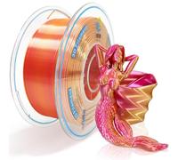 YOUSU Silk PLA Filament 1.75mm Dual Color 3D Printer Filament, Shiny Silver Bronze Coextrusion PLA with +/ - 0.03mm Precision for FDM 3D Printers, 1kg Spool with Vacuum Sealed Pack (2)