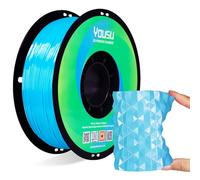 YOUSU Silk TPU Filament 1.75mm,Flexible 95A TPU 3D Printer Filament, 1kg Spool (2.2 lbs), Dimensional Accuracy +/- 0.02 mm,Silk TPU Blue