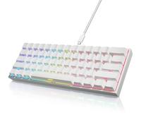 YOUSUOMASTER YK61-60% Mechanical Gaming Keyboard Wired, Hall Effect Switches, Adjustable Actuation Rapid Trigger Mode, 8000 Hz Polling Rate, Hot-Swap, RGB Backlit Side Printed PBT Keycaps (White)