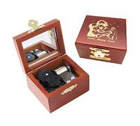 Youtang Castle Music box Carved Wood Musical Box Wind Up Mechanism Mucial Gift for Christmas,Birthday,Valentine's Day