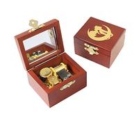 Youtang Music box Carved Wood Musical Box Wind Up Gold Mechanism Mucial Gift for Christmas,Birthday,Valentine's Day