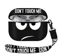 Youtec for Airpods Pro 2nd Generation Case 2022, Don't Touch Me for Airpods Pro 2 Cover with Keychain/Lanyard Soft Cute Shockproof Cover for Women Men Compatible Apple AirPod Pro 2, Black