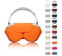 Youtec for Apple Airpods Max Case,Headphones Protective Case for AirPod Max Supports Sleep Mode, Anti-Scratch and Anti-Dust,Airpod Pro Max by PU Leather,Orange 2
