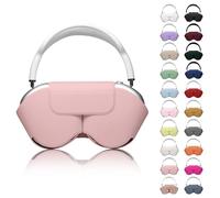 Youtec for Apple Airpods Max Case,Headphones Protective Case for AirPod Max Supports Sleep Mode, Anti-Scratch and Anti-Dust,Airpod Pro Max by PU Leather,Pink 2