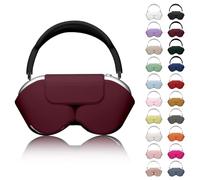 Youtec for Apple Airpods Max Case,Smart Case Cover Accessories with Sleep Mode Made by PU Leather Original Replacement Carrying Case for Airpod Pro Max Headphones,Claret