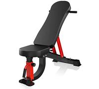 YouTen 1000 LB Adjustable Weight Bench | 9-4-4 Almost 90° Incline Decline Workout Bench for Home Gym | Foldable Training Lifting Bench | Unique Dragon Flag Handle for Abdominal Arm Exercise (black)