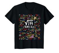 Youth 12th Birthday Square Root Of 144 12 Years Old Math Lover T-Shirt