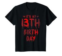 Youth 13 Birthday for 13 Year Old Bday Teen Funny Horror Movie Fan T-Shirt